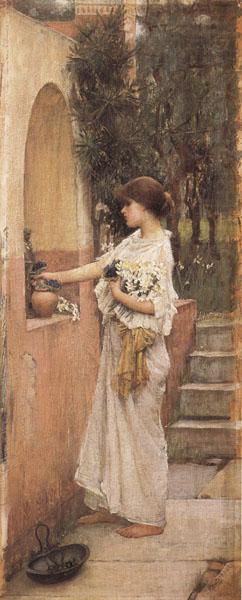 John William Waterhouse A Roman Offering china oil painting image